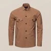 Eton Wind Over Shirt Brown Off The Water