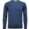Hommard Cable Knit Crew Sweater