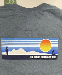 Off The Water Orvis Dri Release Long Sleeve Logo T Blue