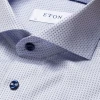 Eton Blue Micro Print Slim Fit Off The Water