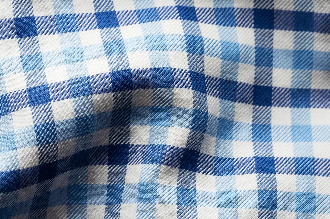 Eton Blue Checks Cotton And Silk 2 Eton Blue Checks Cotton And Silk