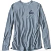 Off The Water Orvis Dri Release Long Sleeve Logo T Blue