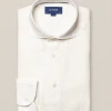 Off The Water Eton White Linen Casual Shirt