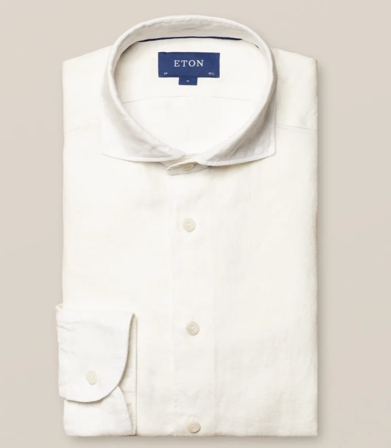 Off The Water Eton White Linen Casual Shirt 1 Off The Water Eton White Linen Casual Shirt