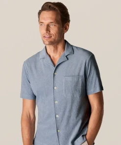 Eton Grey Terry Cloth Resort Shirt