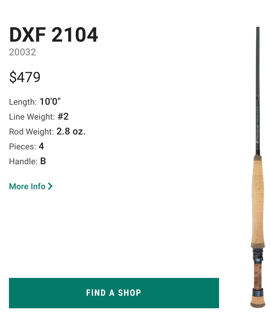 Douglas DXF ESN Rod Series 3 Douglas DXF ESN Rod Series