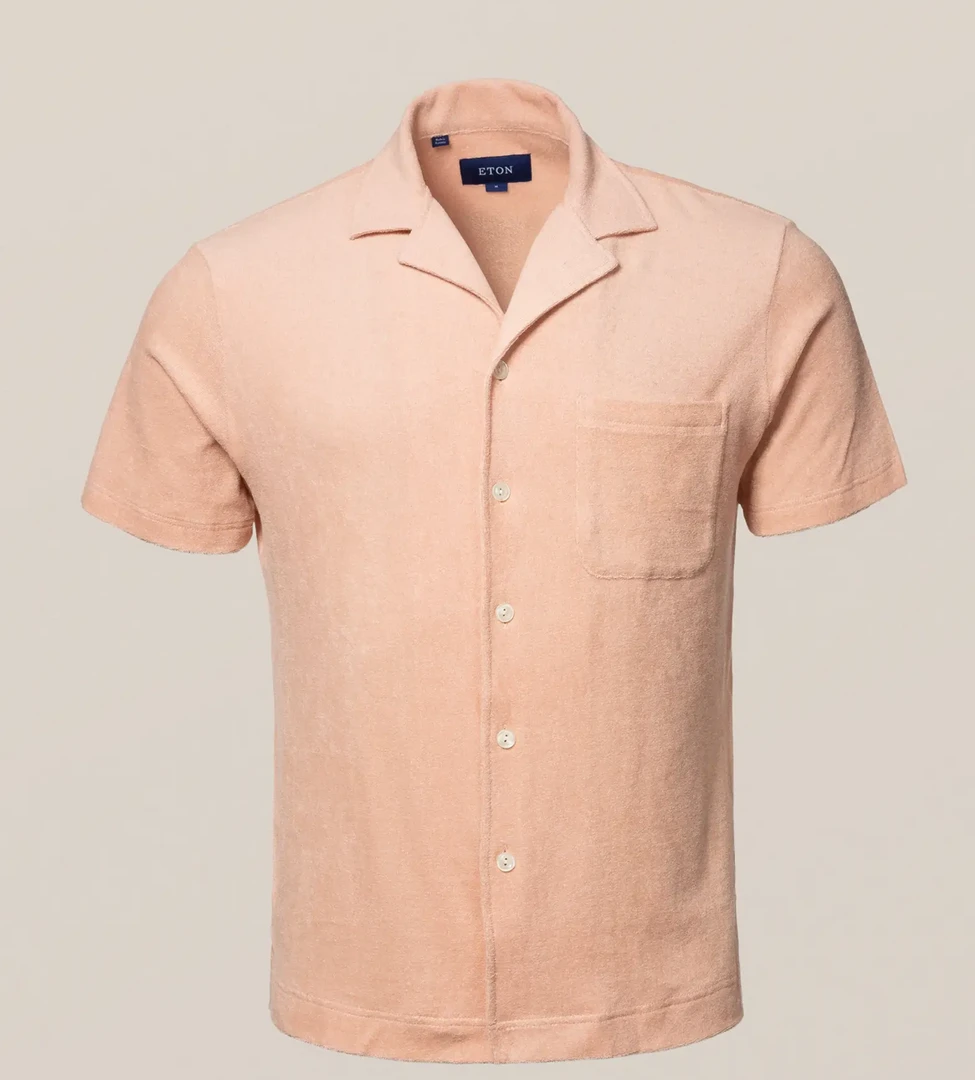Eton Orange Terry Cloth Resort Shirt Off The Water 4 Eton Orange Terry Cloth Resort Shirt Off The Water