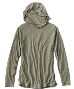Orvis Off The Water Logo Drirelease Hoodie In Moss Green