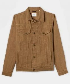 Billy Reid Tupelo Trucker Jacket Linen Off The Water