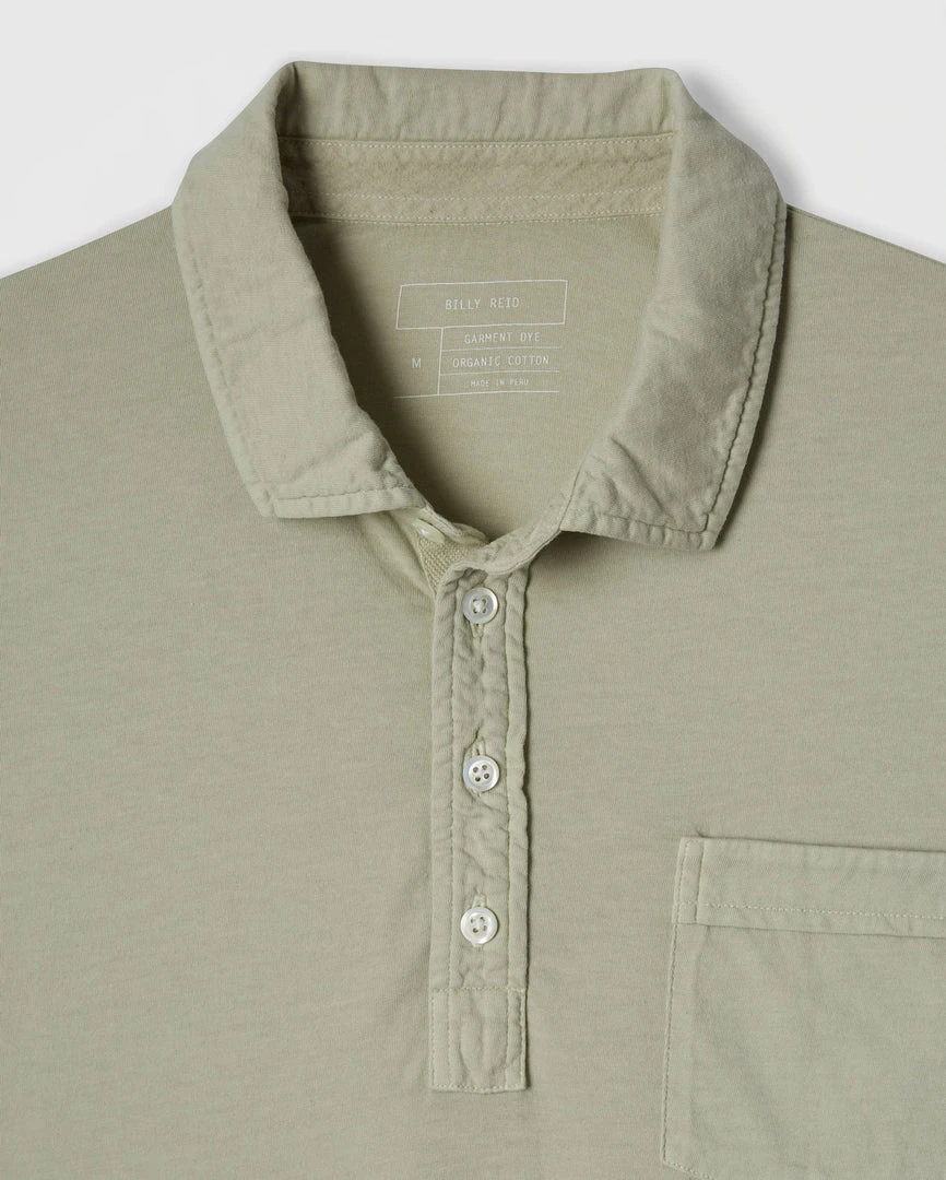 Billy Reid Pensacola Polo Stone Grey Casual Shirts 3 Billy Reid Pensacola Polo Stone Grey Casual Shirts